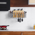 Wall Mounted Cutting Board Chopsticks Holder Kitchen Rack With Hooks